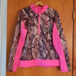 NWOT Truetimber Pink Camo Pullover Jacket Sz XL